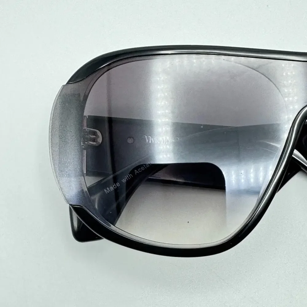 Vivienne Westwood Sunglasses Atlanta VW5020 091 Black Aviator Gradient Shield